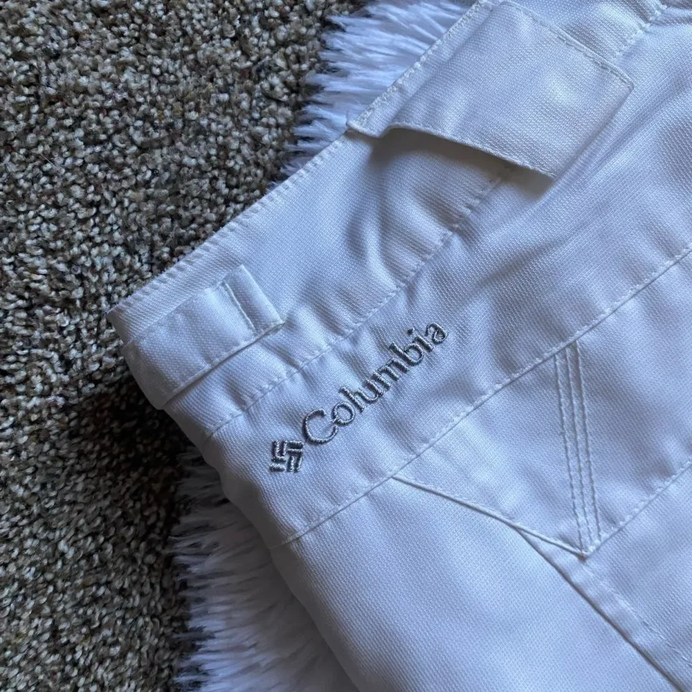 Columbia Waterproof Snow Ski Pants White Insulated Outdoor‎ Youth Size 18/20